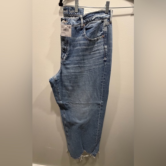 American Eagle 🦅 Dreamy Drape Super High-Waisted Baggy Wide-Leg Jeans - Picture 2 of 4